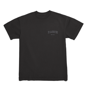 Varsity Logo T-shirt in Onyx. 3X