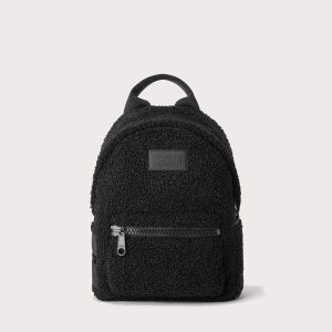Dakota Backpack in Onyx Shearling . Small